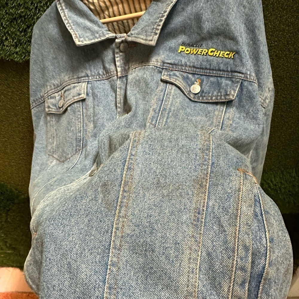 Vintage Duracell Powercell Denim Jacket Size XL - Picture 7 of 10